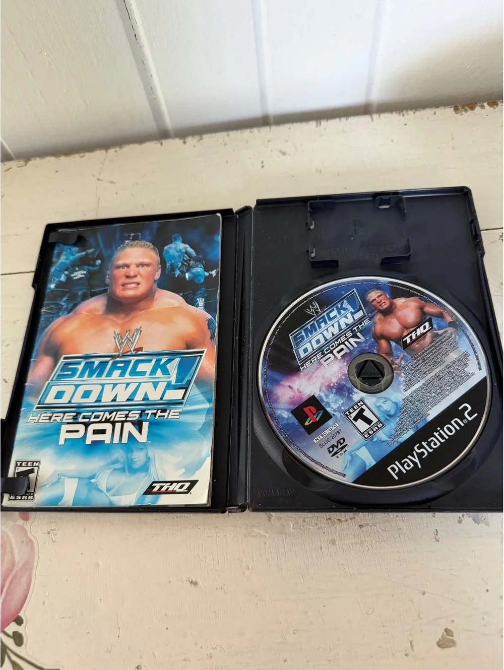 WWE SmackDown! Here Comes the Pain PlayStation 2 Game Complete Case and Manual